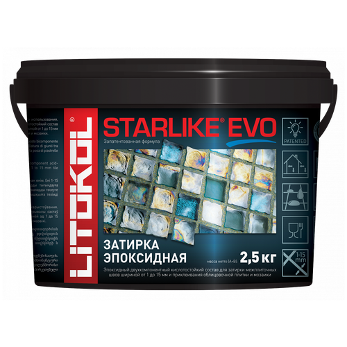 Затирка эпоксидная Litokol Starlike EVO S.230 Какао 2.5кг 485280003