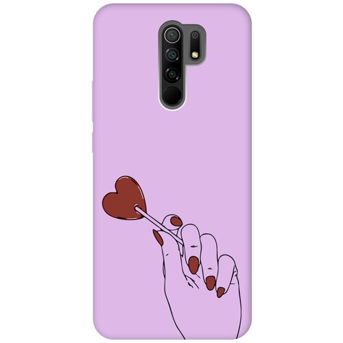 Силиконовый чехол на Xiaomi Redmi 9, Сяоми Редми 9 Silky Touch Premium с принтом Heartbreaker сиреневый силиконовый чехол на xiaomi redmi 9 сяоми редми 9 silky touch premium с принтом heartbreaker сиреневый