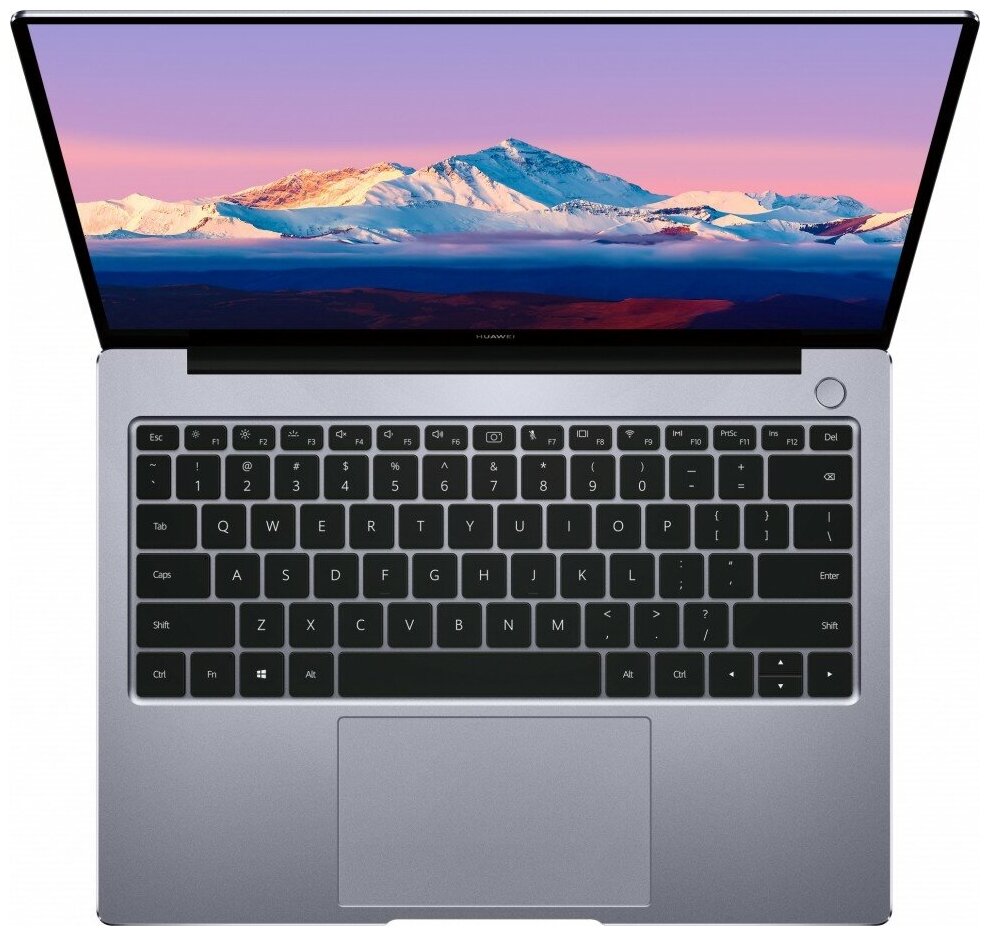 Ноутбук Huawei MateBook B5-430 Core i5 1135G7 8Gb SSD512Gb Intel Iris Xe graphics 14 IPS FHD 2160x1440 Windows 10 Professional grey WiFi BT Cam