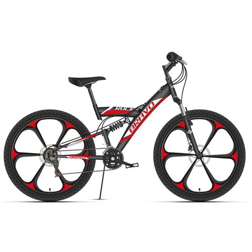 Велосипед Bravo Rock 26 D FW черный/красный/белый 2020-2021 18' (HD00000830)