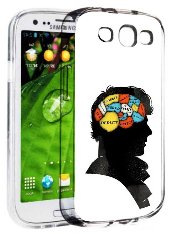 Чехол задняя-панель-накладка-бампер MyPads темный рисунок для Samsung Galaxy S3 GT-I9300/Duos GT-I9300I противоударный