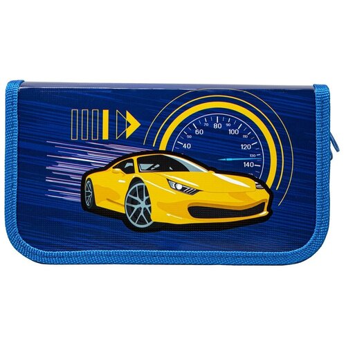 Пенал Пифагор 2 отделения, ламинированный картон, 19х11 см 