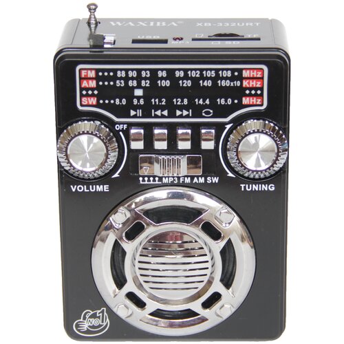 Колонка с радио MP3 плеер АМ FM SW светодиодный фонарик USB SDHC Micro SD радио колонка Waxiba XB-332ВT 129000₽
