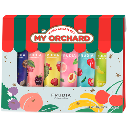 Frudia Набор кремов для рук «Фруктовая ярмарка» - My orchard hand cream set fruits market, 6*30мл grape seed carrier essential oil grape seed oil aromatherapy carrier oil 30 ml