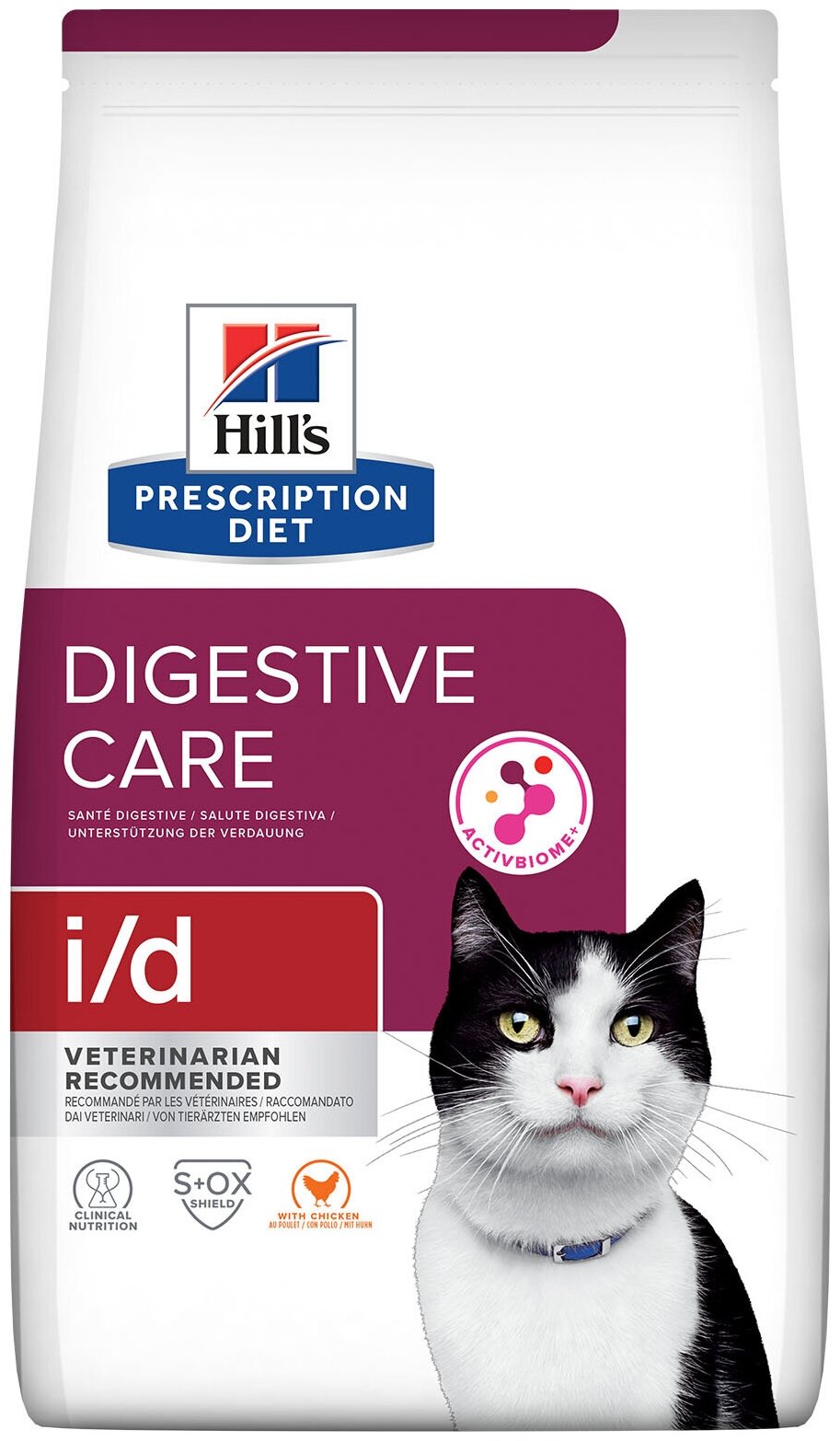 Корм Hill's Prescription Diet i/d Digestive Care для кошек диета для поддержания здоровья ЖКТ курица 400 г