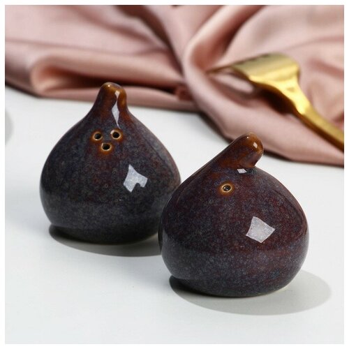 Dolce Ceramo. Перечница и солонка «Инжир», 5,5 см