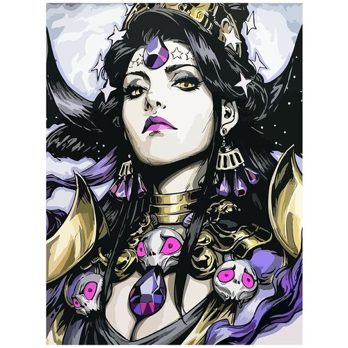 Картина по номерам на холсте Игра Hades (Аид, Боги, Мифология, Никта, Загрей, Зевс) - 8049 В 30x40
