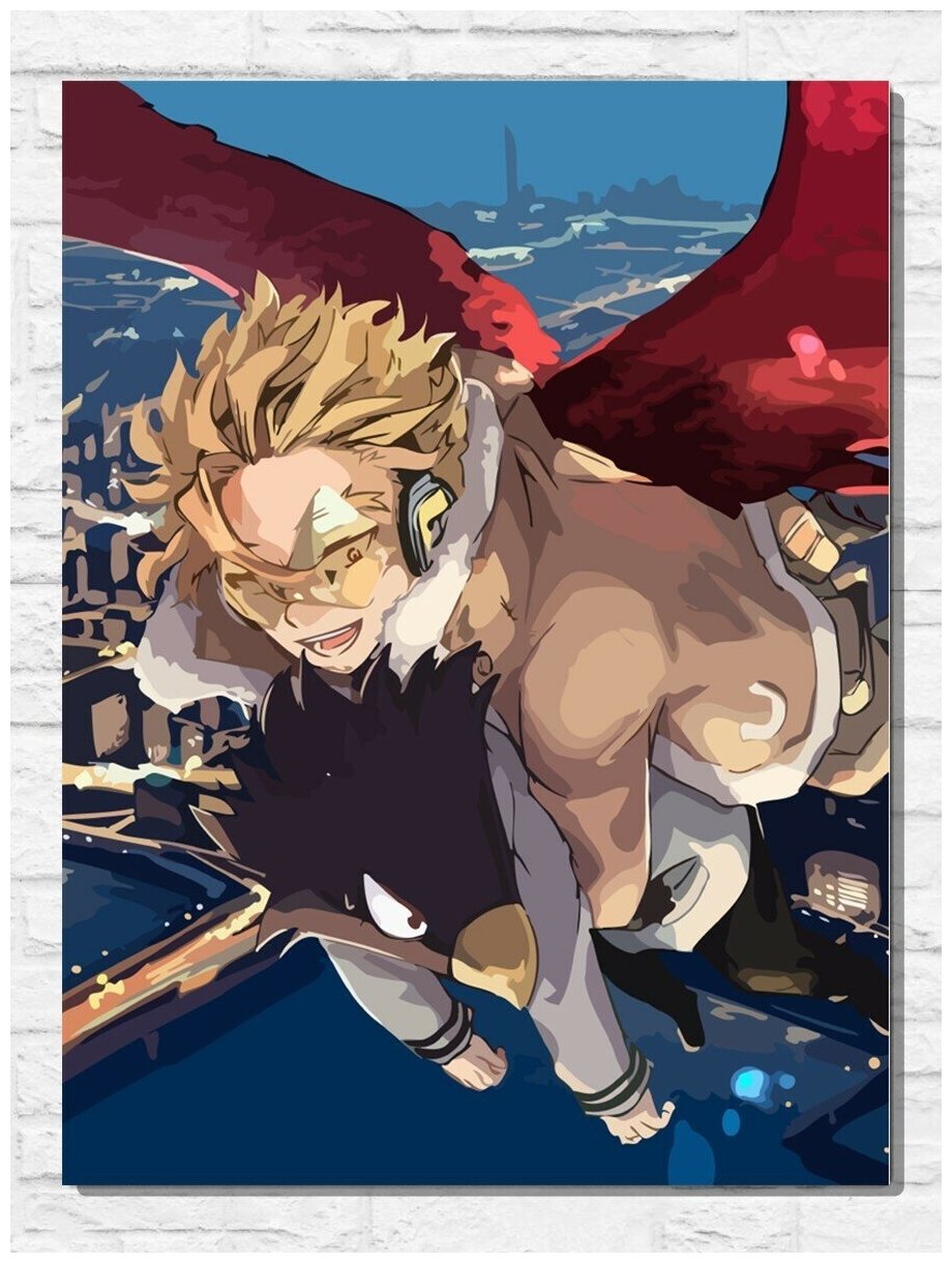 Картина по номерам на холсте аниме моя геройская академия (My hero academia) - 9318 В 30x40