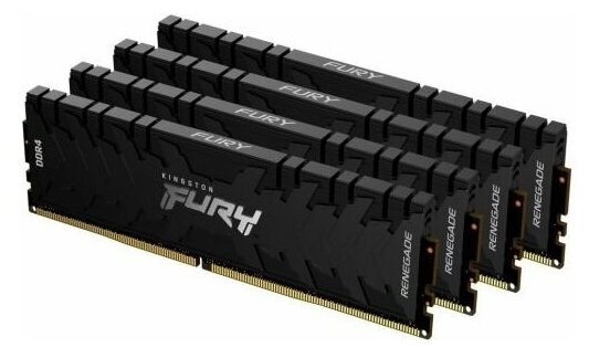 Оперативная память 64Gb DDR4 3200MHz Kingston Fury Renegade Black KF432C16RB1K464 4x16Gb KIT