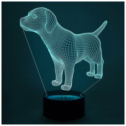 Ночник детский 3D Светильник Собака