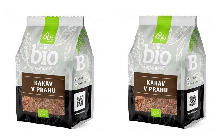 Какао порошок Bufo Eko Словения 2х200г - фотография № 3