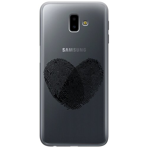 Силиконовый чехол с принтом Lovely Fingerprints для Samsung Galaxy J6+ (2018) / Самсунг Джей 6 плюс силиконовый чехол с принтом lovely fingerprints для samsung galaxy a7 2018 самсунг а7 2018