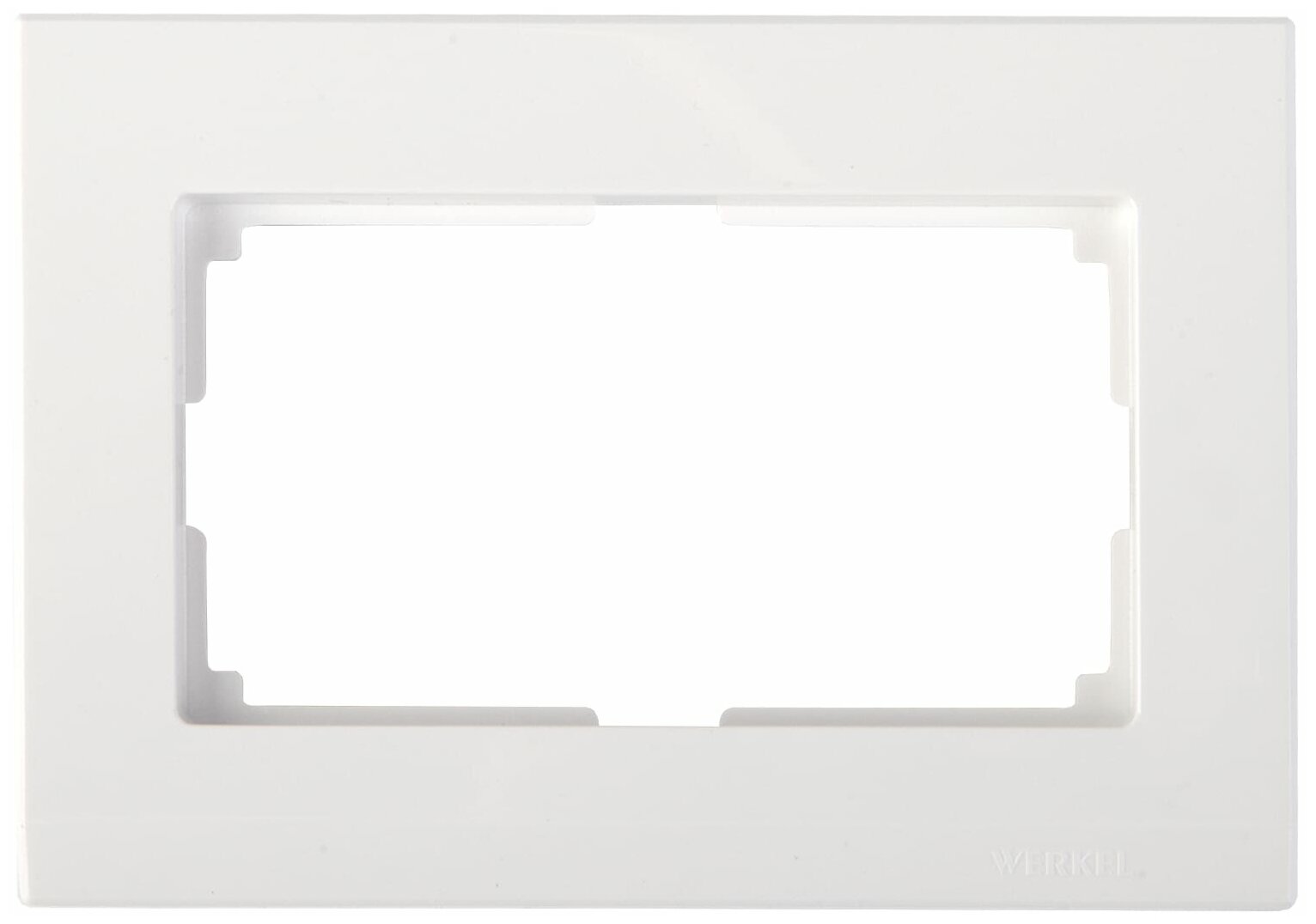 Рамка для двойных розеток Werkel Stark, цвет белый - фотография № 1
