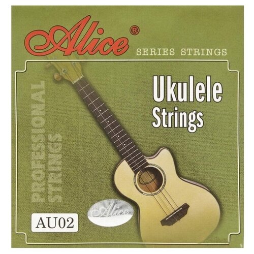 Комплект струн для укулеле ALICE AU02 чёрный нейлон la bella ukulele 11 укулеле 022 032 036 025 нейлон