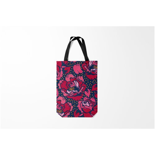 фото Сумка-шоппер / 31х42 см / популярные иллюстрации / узоры цветы burnettie