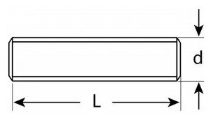 Шпилька резьбовая DIN 975, М8x1000, 1 шт, класс прочности 4.8, оцинкованная, ЗУБР - фотография № 4