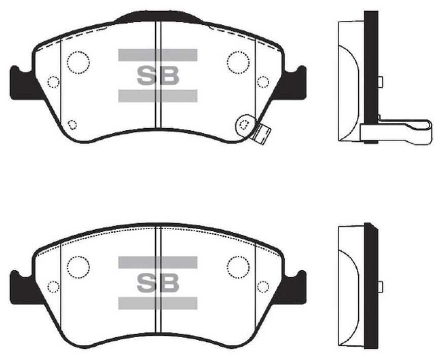Колодки торм. дисковые Hi-Q TOYOTA AURIS 09- (D1571)