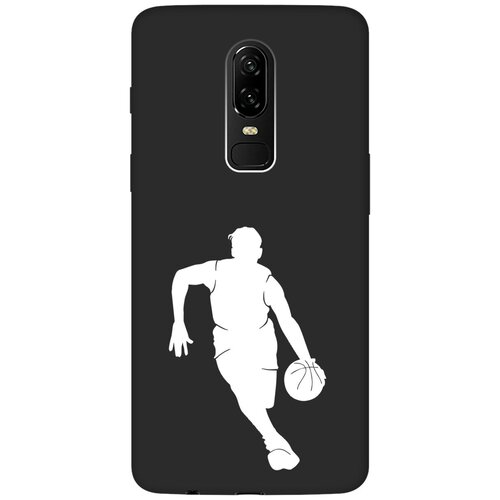 Матовый чехол Basketball W для OnePlus 6 / ВанПлюс 6 с 3D эффектом черный матовый чехол basketball w для oneplus 6t ванплюс 6т с 3d эффектом черный