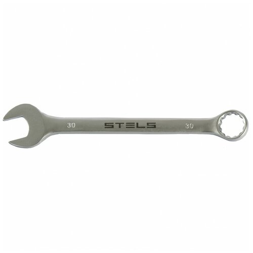 Ключ комбинированный Stels 30 мм, CrV, матовый хром 15232