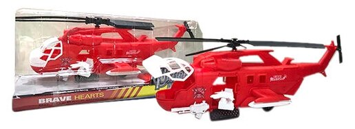 Вертолет "Служба спасения" инерционный 45 см / игрушка / вертолет