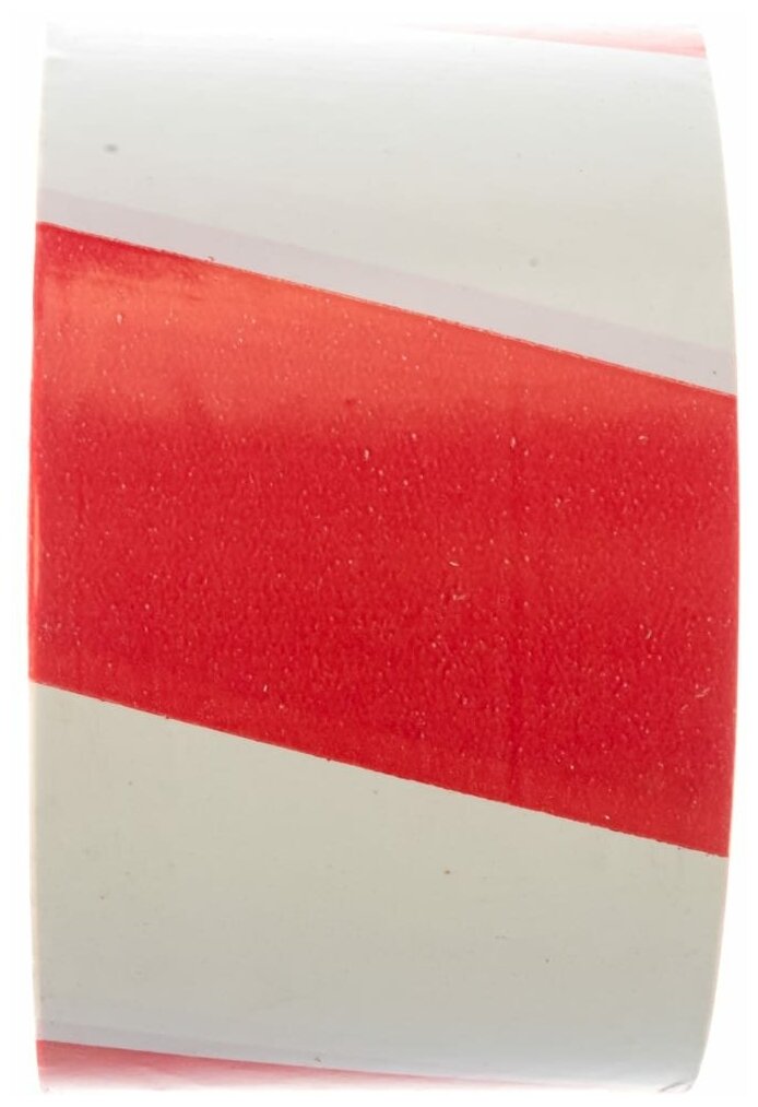 Лента сигнальная Rexant красно-белая оградительная 75 мм х 100 м