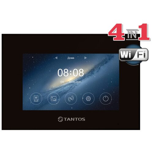 Монитор видеодомофона Tantos Marilyn HD Wi-Fi IPS (black) VZ монитор видеодомофона marilyn hd s vz white