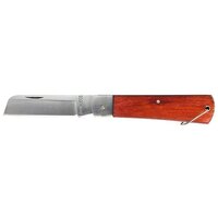 Нож складной Sparta 200 мм, прямое лезвие, деревянная ручка 78998