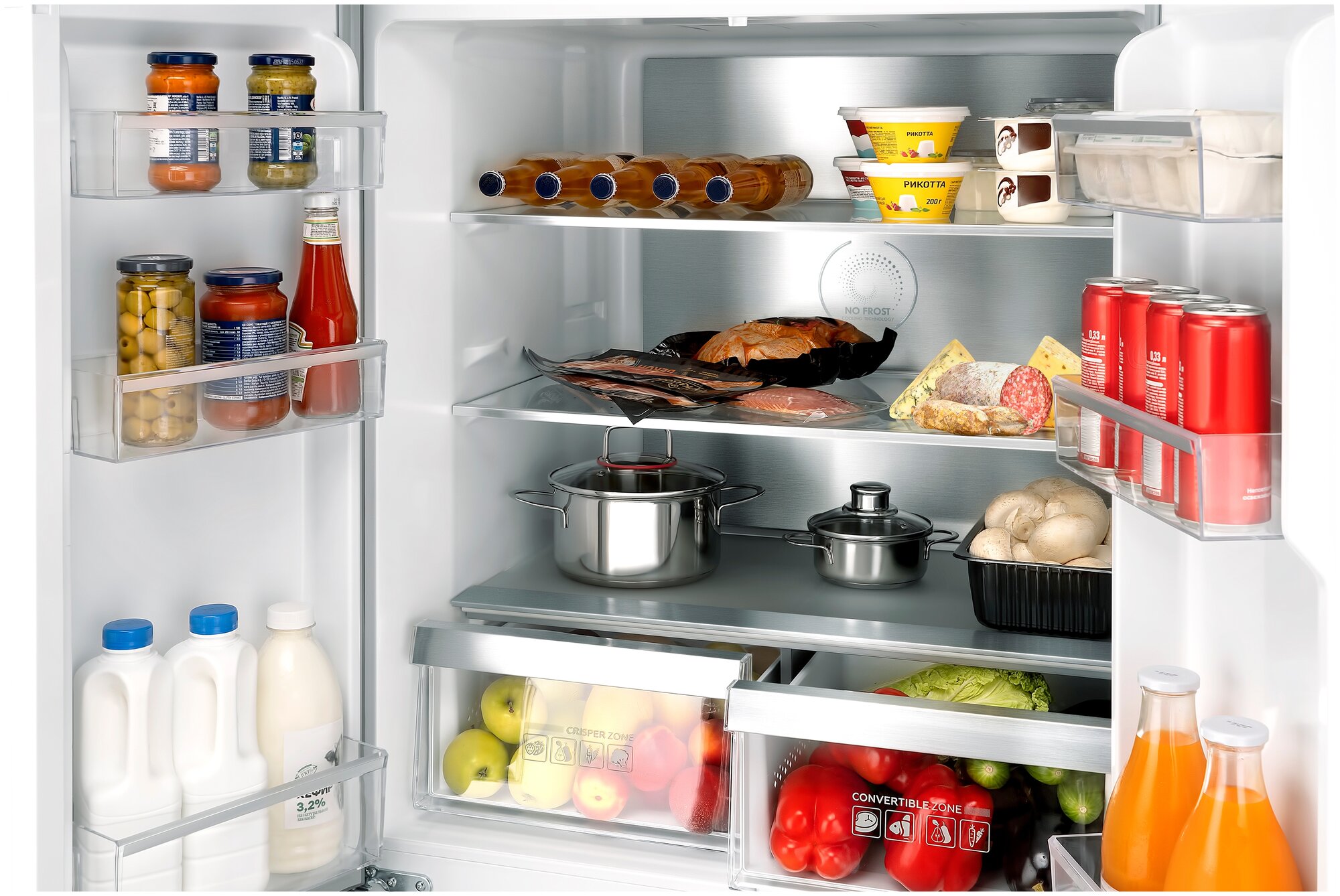 Отдельностоящий холодильник с инвертором Weissgauff WCD 486 NFW - фотография № 9