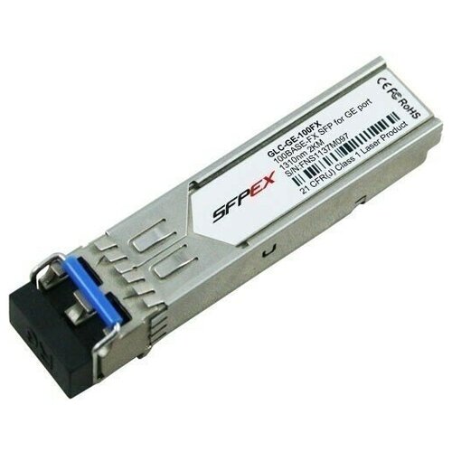 трансивер cisco glc fe 100fx cisco 100base fx sfp 1310nm 2km transceiver Трансивер Cisco (GLC-GE-100FX=)