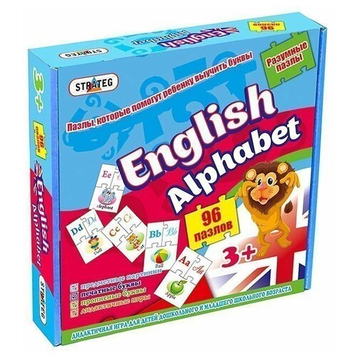 Пазл English alfabet 539 STRATEG пазлы english alfabet