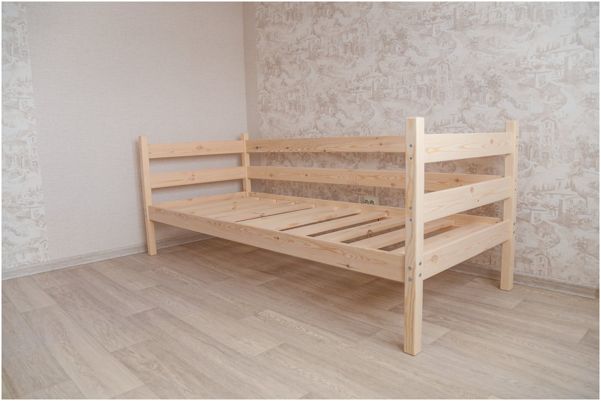 Односпальная кровать " Софа" / Деревянная кровать "Софа" размер 200*90 см