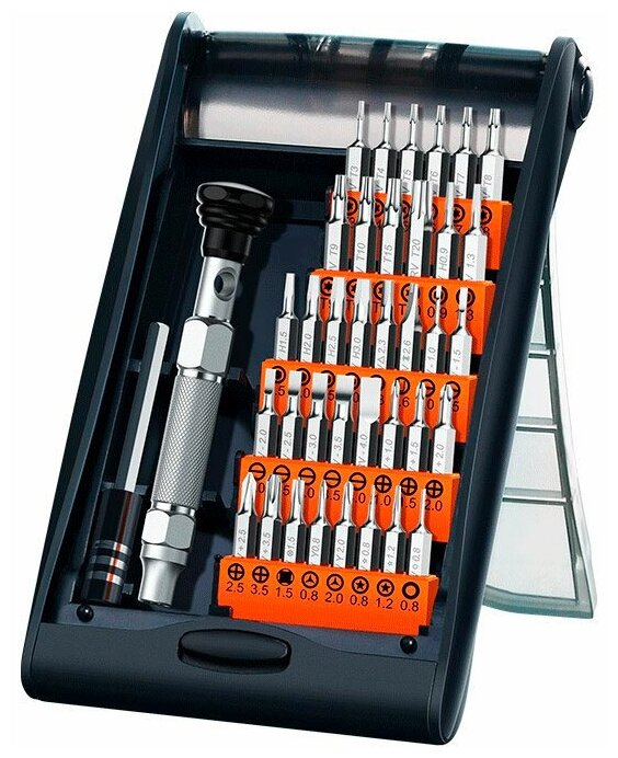 фото Набор отвёрток Ugreen CM372 38-in-1 Aluminum Alloy Screwdriver Set чёрный