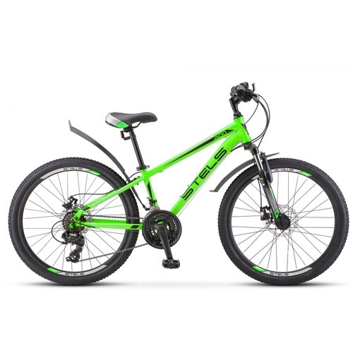 Подростковый велосипед Stels Navigator 400 MD 24 F010 год 2021 цвет Черный-Зеленый ростовка 12 1872000₽