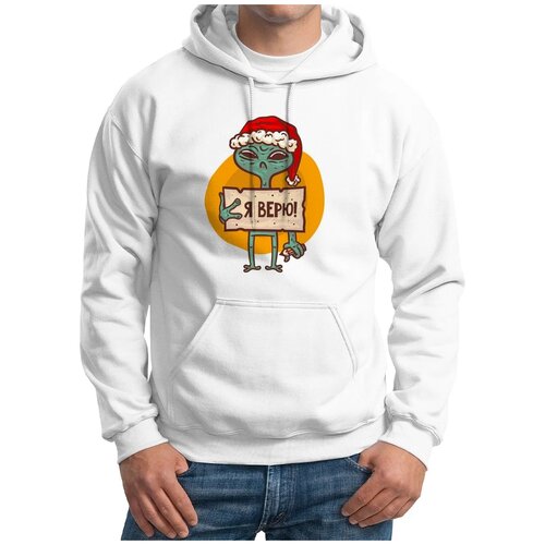 фото Худи coolpodarok, размер 54, белый