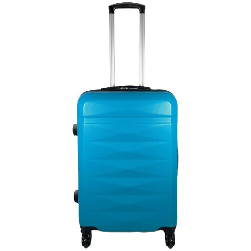 фото Чемодан – средний (размер m) 65 л, 64x42x24 см, съемные колеса , цвет голубой king of king