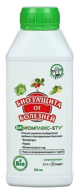 Микробиологический препарат Биозащита от болезней "Биокомплекс-БТУ", 0,5 л