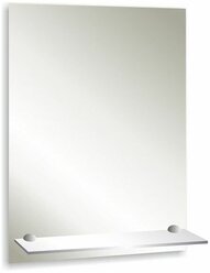 Зеркало «Прямоугольник», настенное, с полочкой, 39×59 cм