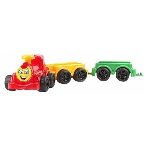 Паровозик игрушечный с вагонами Максик Т2339
