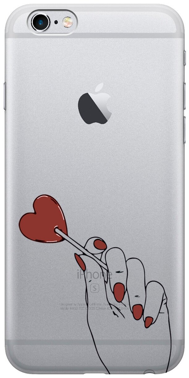 Силиконовый чехол на Apple iPhone 6s / 6 / Эпл Айфон 6 / 6с с рисунком "Heartbreaker"