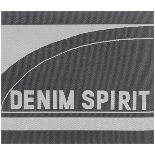 Термоаппликация прямоугольный джинсовый ярлык серого/черного цв. Denim Spirit 925647