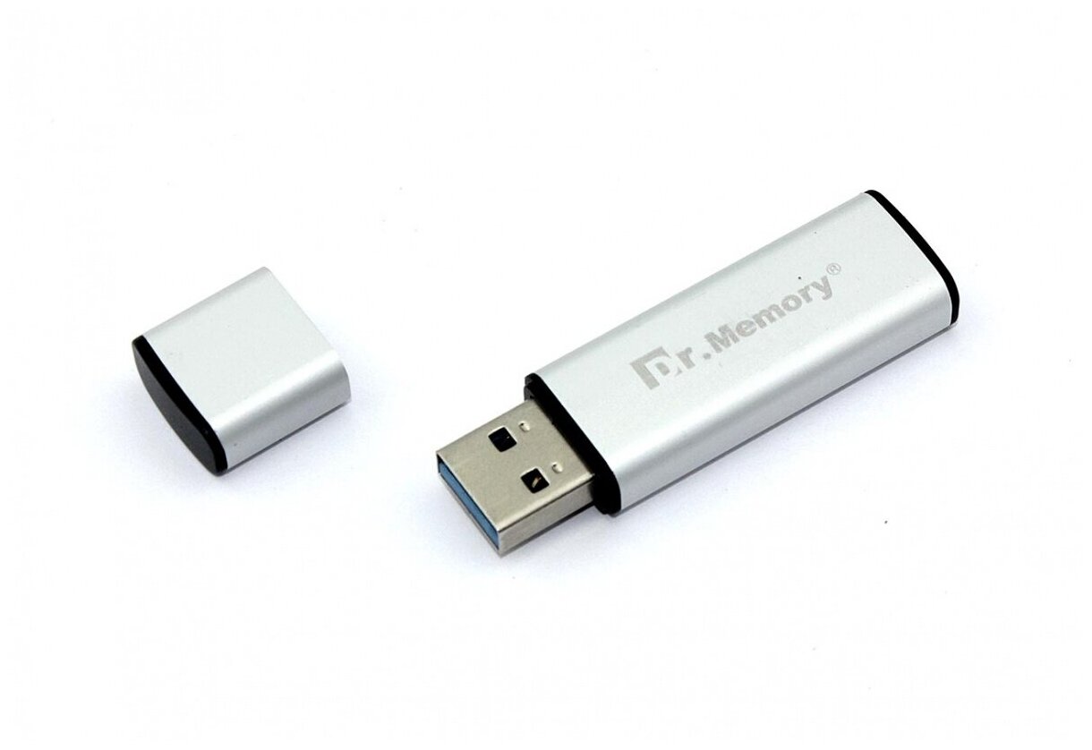 Флешка USB Dr. Memory 009 32GB, USB 3.0, серебристый