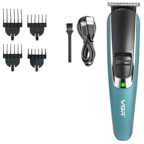 Триммер для бороды и усов Триммер VGR V-176 черный зеленый 109000₽