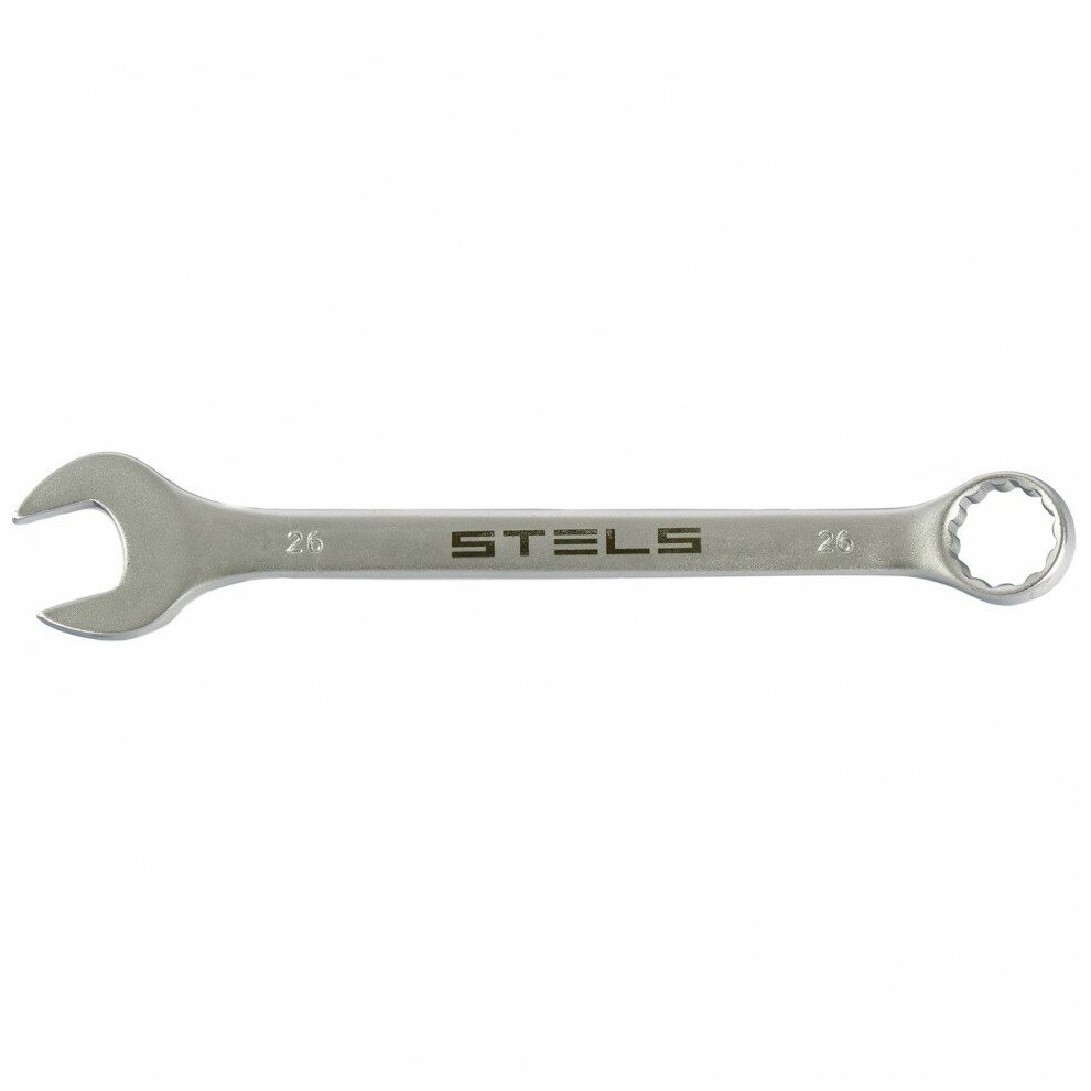 Ключ комбинированный Stels 26 мм, CrV, матовый хром 15228