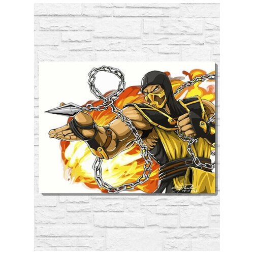 Картина по номерам на холсте игра Mortal Kombat X (PS, Xbox, PC, Switch) - 9766 Г 30x40