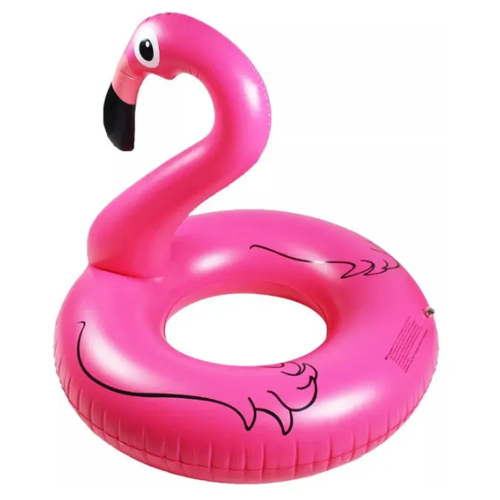 Надувной круг Фламинго (цвет розовый) 90 см, круг для плавания, матрас надувной