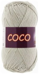 Пряжа хлопковая Vita Cotton Coco (Вита Коко) - 1 моток, светло-серый, 100% мерсеризованный хлопок 240м/50г