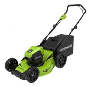 Газонокосилка аккумуляторная Greenworks GD40LM46HP 2514407, 40V, 46 см, бесщеточная, без АКБ и ЗУ - фотография № 15