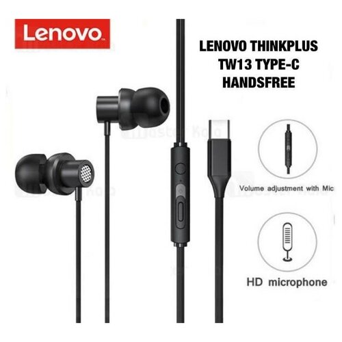 Наушники с микрофоном Lenovo TW13 12м Type-C черные 89000₽