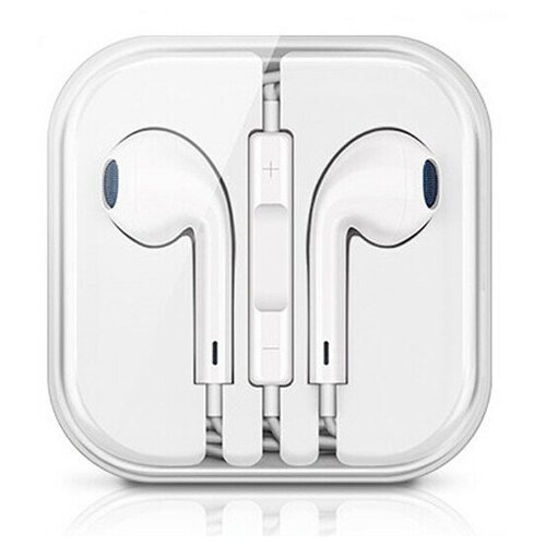 Наушники проводные с разъемом 35 Jack для телефона ноутбука компьютера с гарнитурой и регулировкой громкости NP-20 белые 29900₽