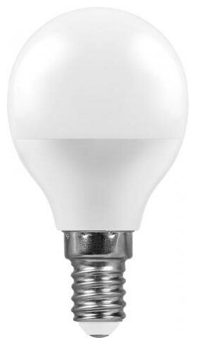 Лампочка светодиодная шар E14/G45 11Вт 905Лм белый нейтральный 4000К, 55138